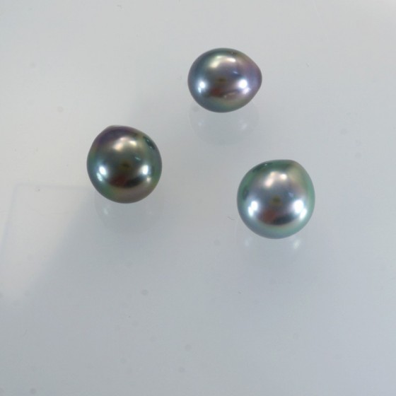 Ref. 890 Perles de Tahiti semi ronde